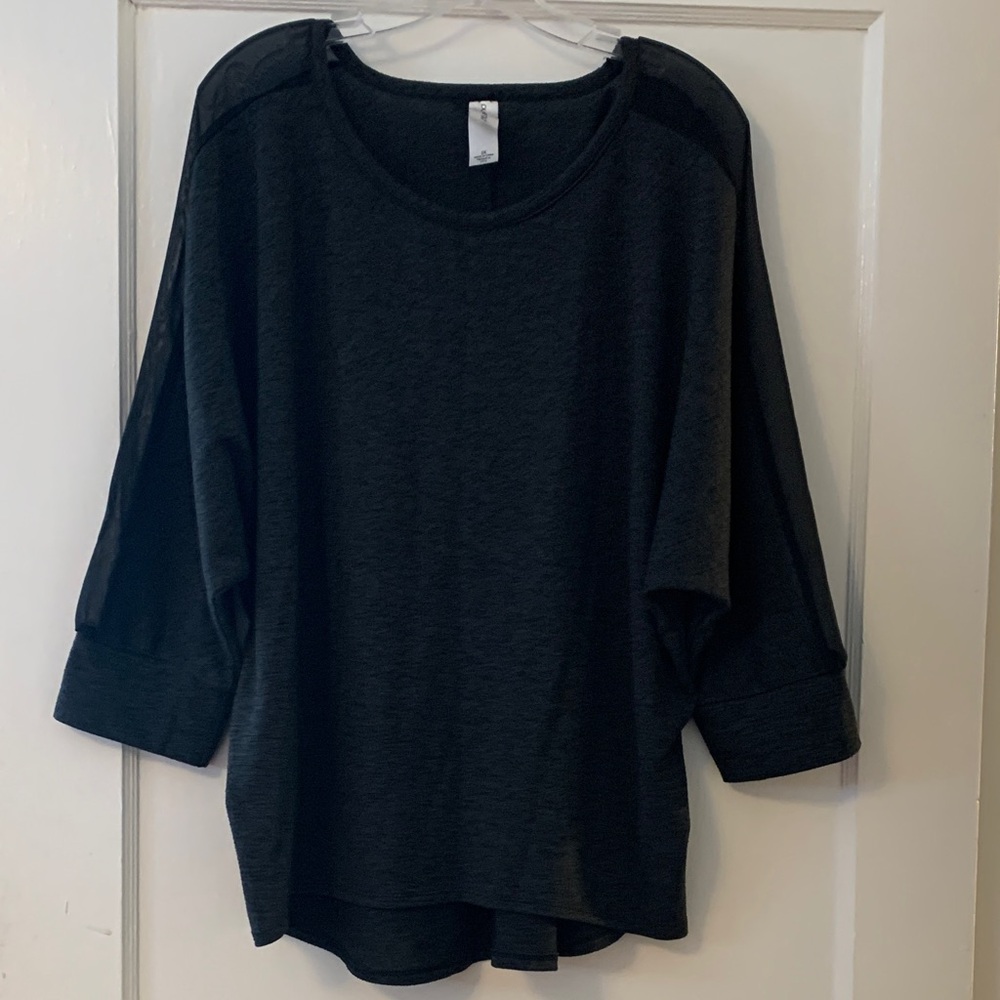 Pure Energy Women's Charcoal Dolman Sleeve Top
